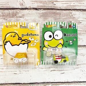 HOT WHEELS Guadetama & Keroppi Metal Diecast Cars